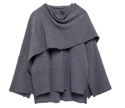 CHARLOTTE | DRAPED KNIT TOP