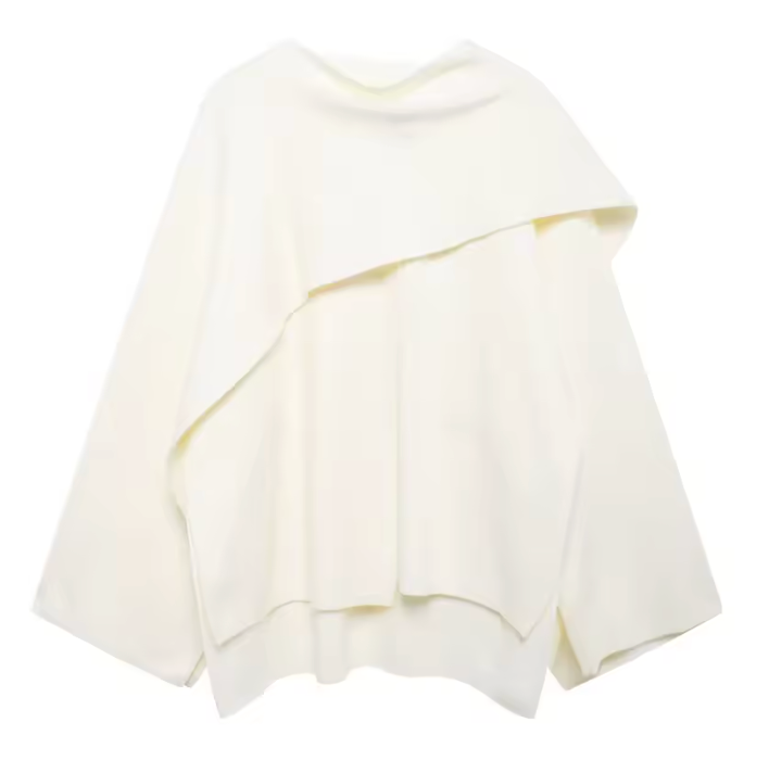 CHARLOTTE | DRAPED KNIT TOP