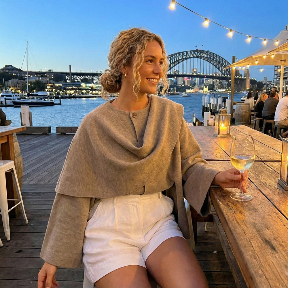 CHARLOTTE | DRAPED KNIT TOP