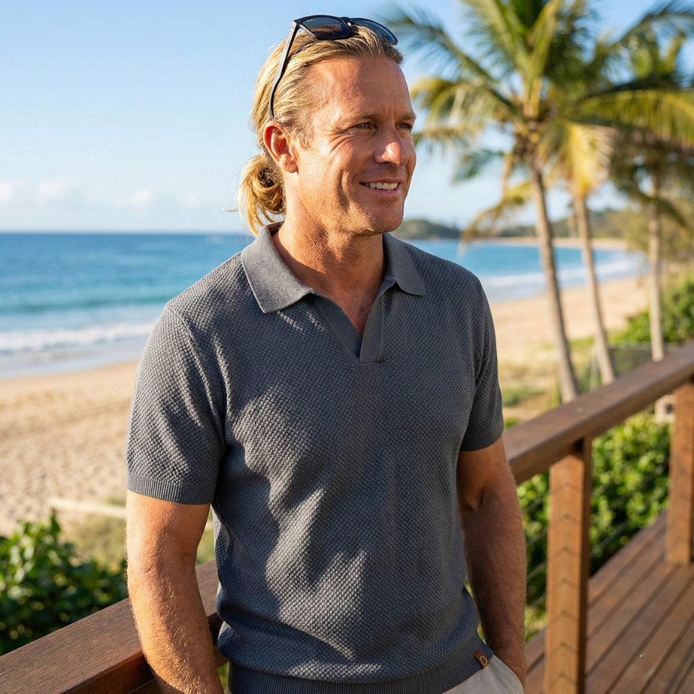 XAVIER | LIGHT BREATHABLE SUMMER TEE (DARK GREY)